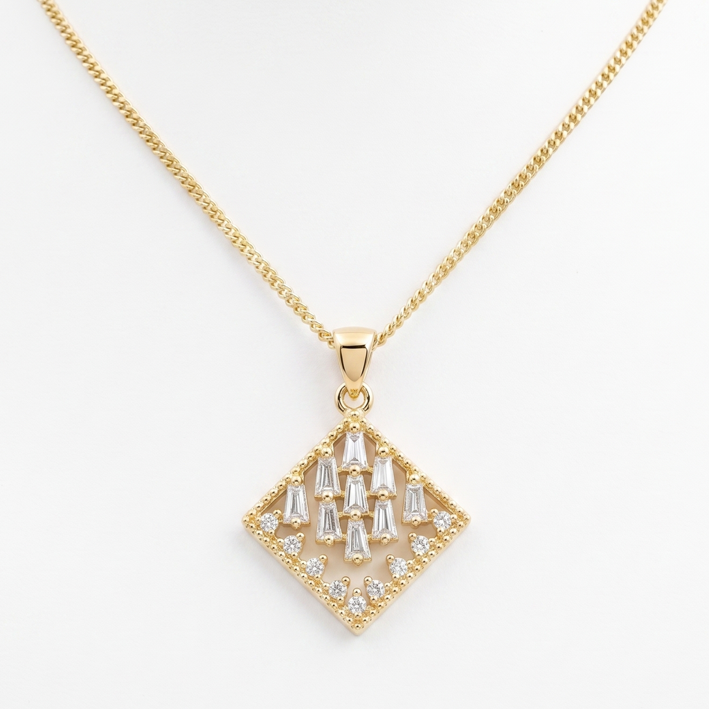 Crystal rain necklace